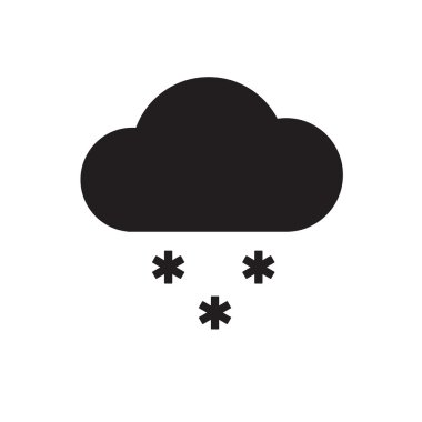 Tek hava Icon - kar ile bulut. 