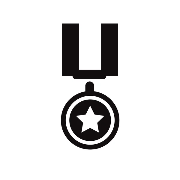 Médaille militaire icône simple — Image vectorielle