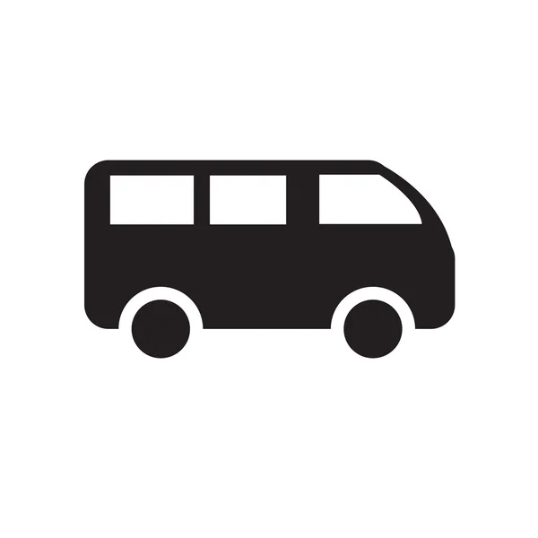 Van icon on white background — Stock Vector