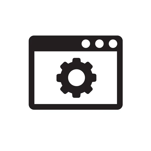 Icon of program window, support Vectors design eps10. — Stock Vector