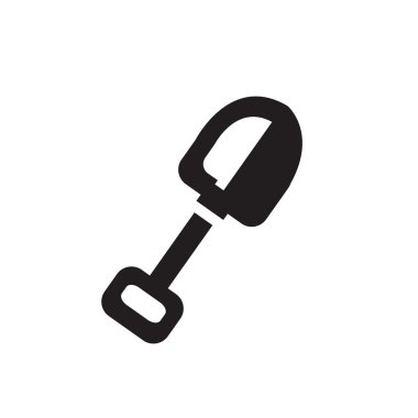 Çalışmak için karikatür kürek silüeti