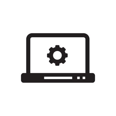 Vektör simgeler bilgisayar ayarları