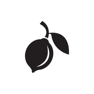 Limon simgesi, destek vektörel çizimler tasarım eps10.