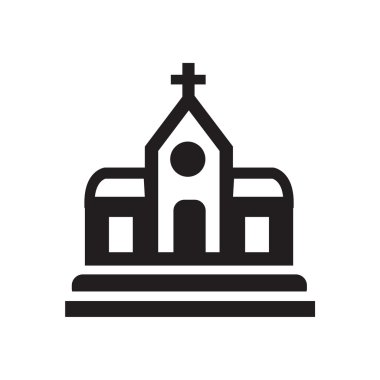 Kilise simgesi simgesi tasarım eps 10