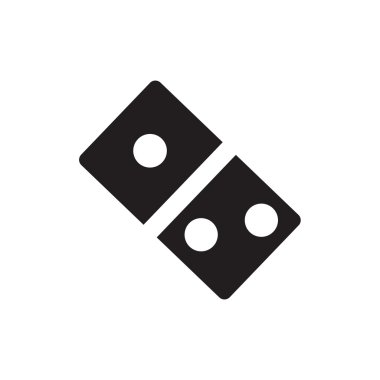 Düz domino simgesi simgesi tasarım eps 10