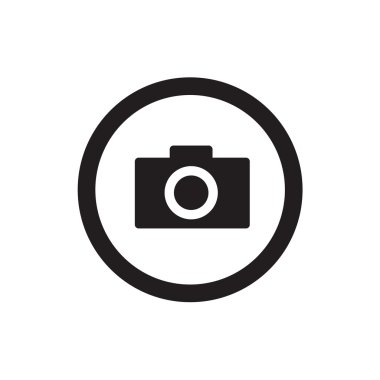 kamera simgesi, destek vektörel çizimler tasarım eps10.