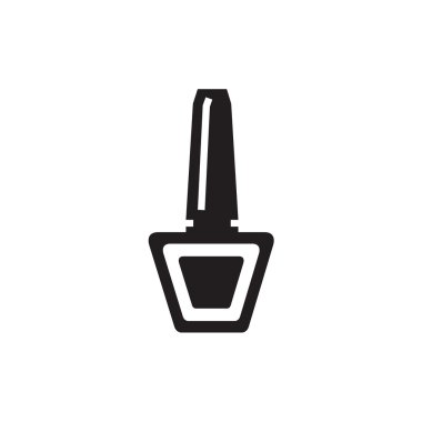 Oje şişesi siluet vektör