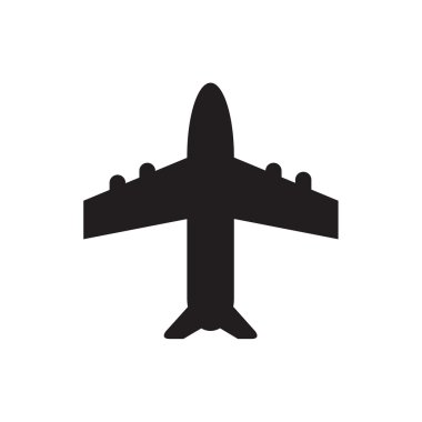 Uçak simgesi desteği vektörel çizimler tasarım eps10.