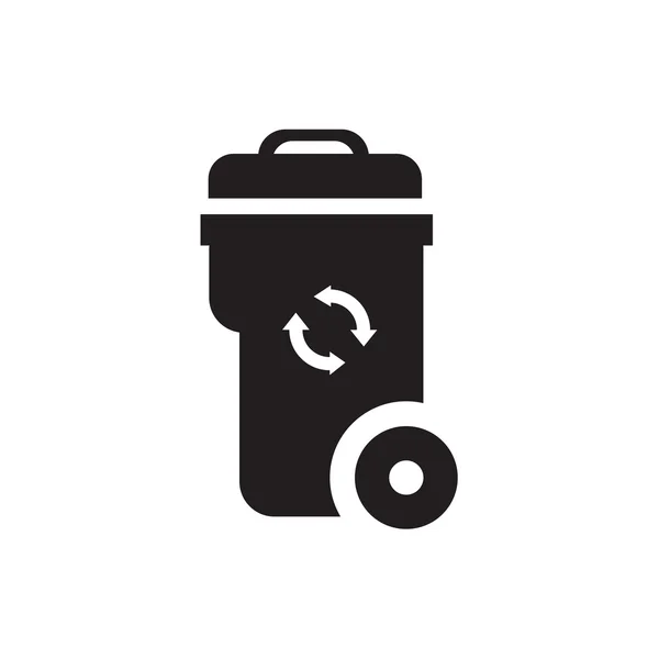 Trash bin icon icon design eps 10 — Stock Vector