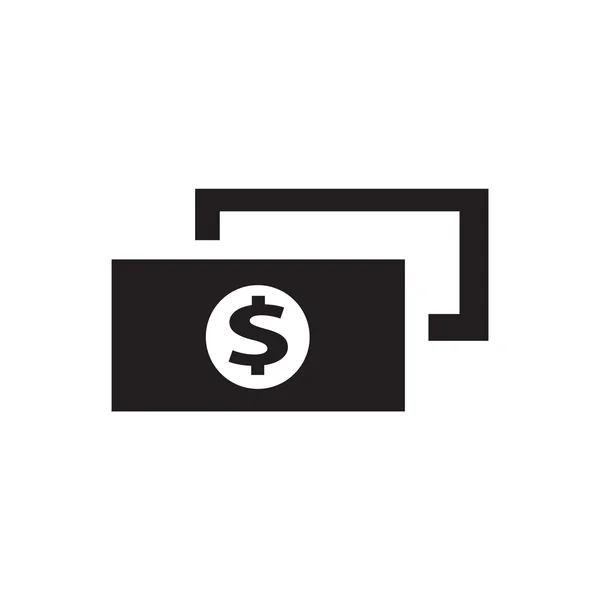 Flat icon of money vector icon — Stock Vector