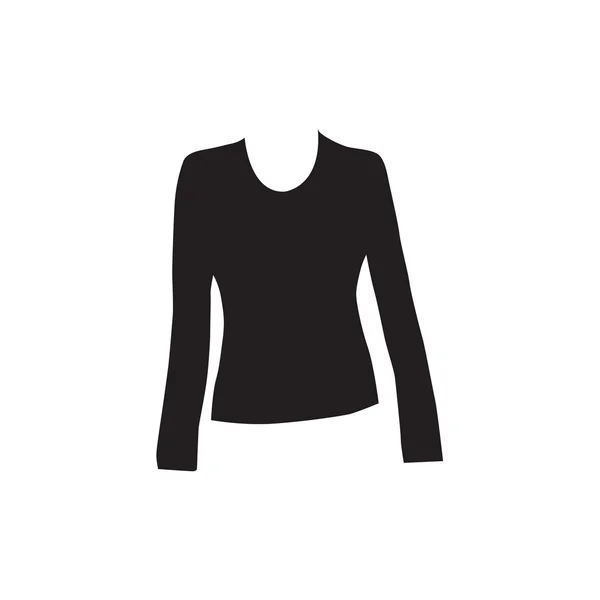 Langarmshirt für Frauen — Stockvektor