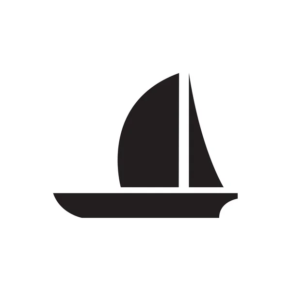 Icono del barco de vela — Vector de stock