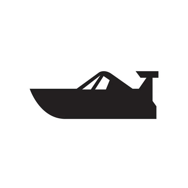 Snelheid boot pictogram — Stockvector