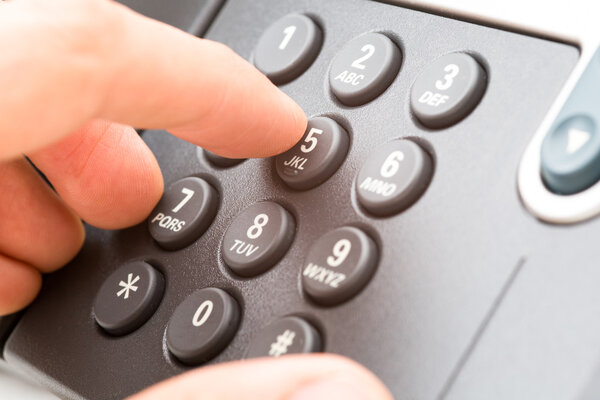Dialing a Business Office Telephone