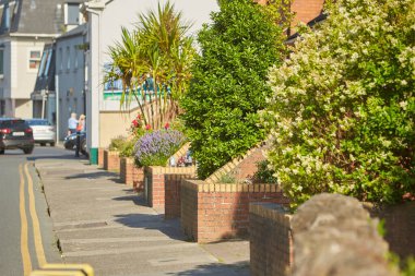 İrlanda banliyöleri; tipik İngiliz banliyö evleri manzarası