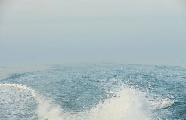 Mar Nevoeiro Linha Horizonte Dissolvendo Neblina Mar Irlanda Nevoeiro Clima — Fotografia de Stock