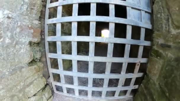 Ancienne Porte Acier Murs Fort Charles Kinsale Irlande — Video