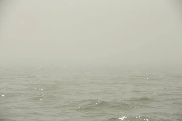 Ligne Horizon Dissolvant Dans Brume Mer Irlande Dans Brouillard Météo — Photo