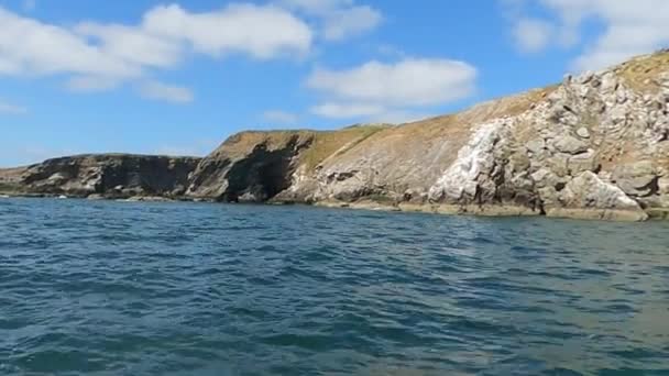 Belle Île Dans Mer Irlande Paysages Irlande — Video