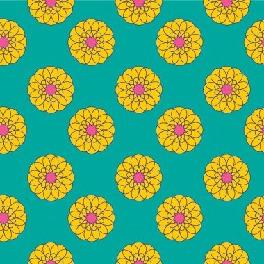 Çiçeksel desensiz vektör arkaplanı