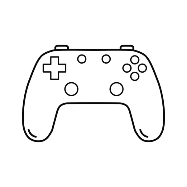Web sitesi için oyun denetleyici satır vektör sembolü
