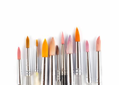 Renkli Sulu Boya Boya fırçaları 