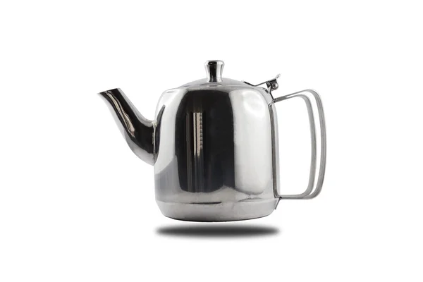 Floating stainless teapot — Stock Photo, Image