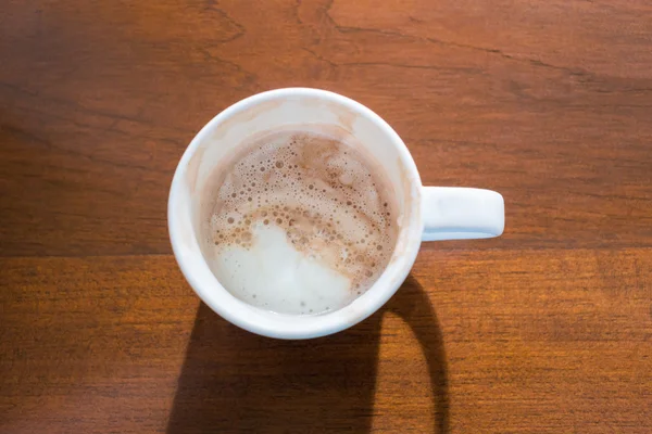 Tampilan atas pada cangkir kopi — Stok Foto