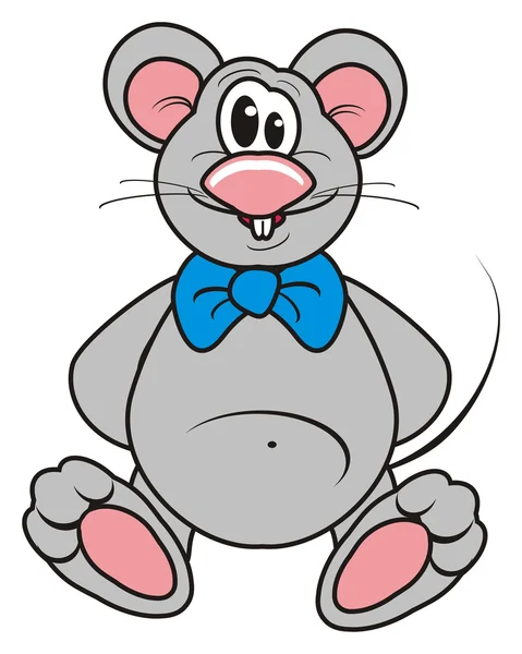 Mouse grigio seduto — Foto Stock