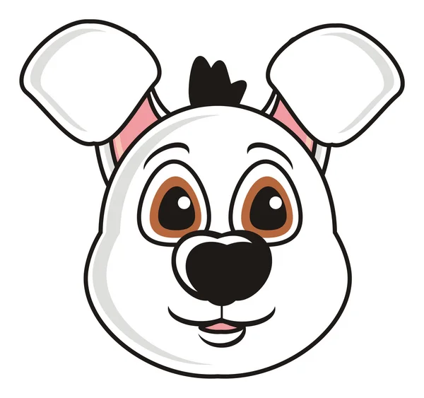 White dog head — Stock Photo, Image