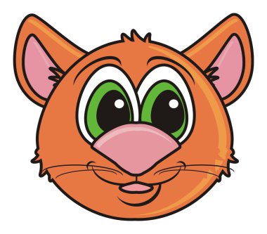 kahverengi kedi yüz