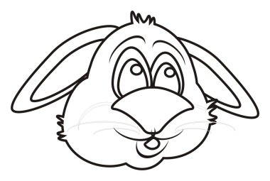 Boyama tavşan yüzü