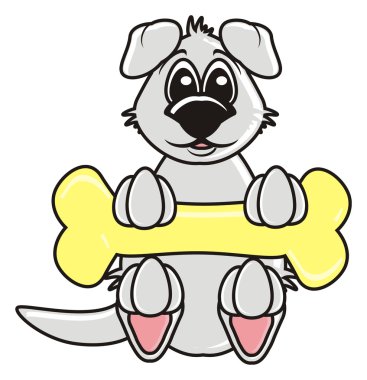 kemik bulmuş köpek