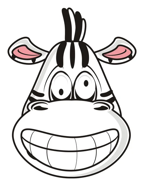 Pazzo faccia zebra — Foto Stock