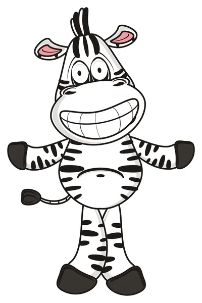 Açık kollarla duran zebra — Stok fotoğraf