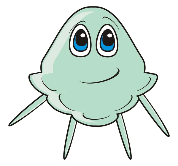 Śmieszne niebieski Jellyfish — Zdjęcie stockowe
