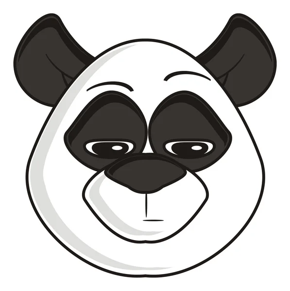 Do not care panda muzzle — Stock Photo, Image