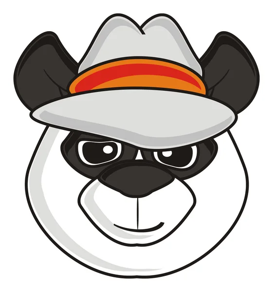 Panda in cappello — Foto Stock