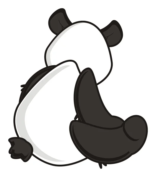 Panda turn away — Stock Photo, Image