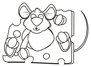 Sürpriz fare peynir boyama sopa