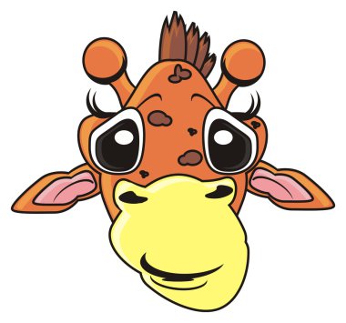 funny face of a giraffe