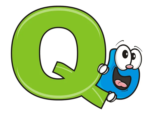 green letter Q