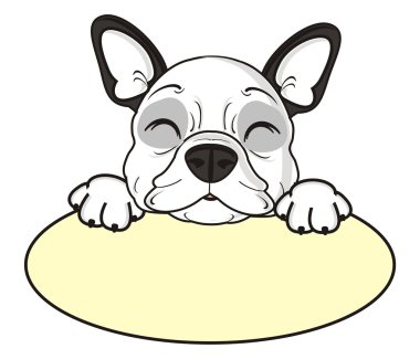 Boş bir işareti ile uyku köpek