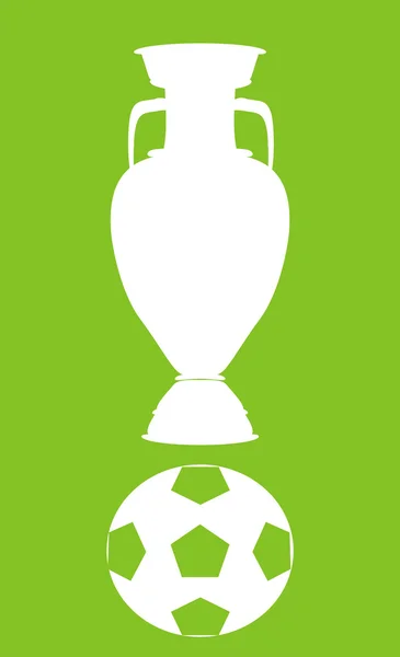 Futbol Kupası futbol topu ile — Stok fotoğraf