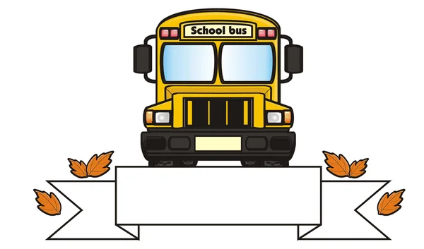 Żółty autobus szkolny — Zdjęcie stockowe