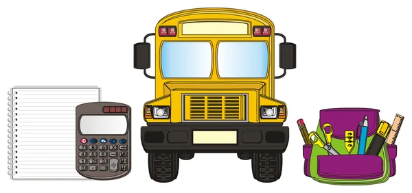 Yellow school bus — Stock Photo, Image