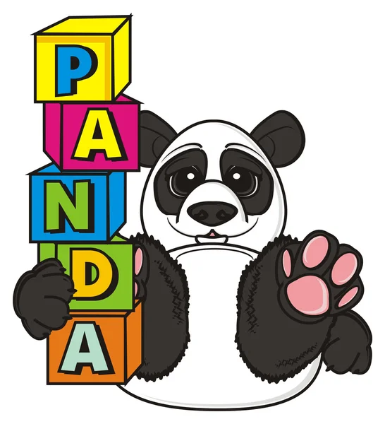 Panda felice mentire — Foto Stock