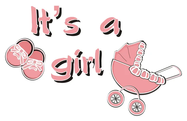 It's a girl — Stock Photo, Image