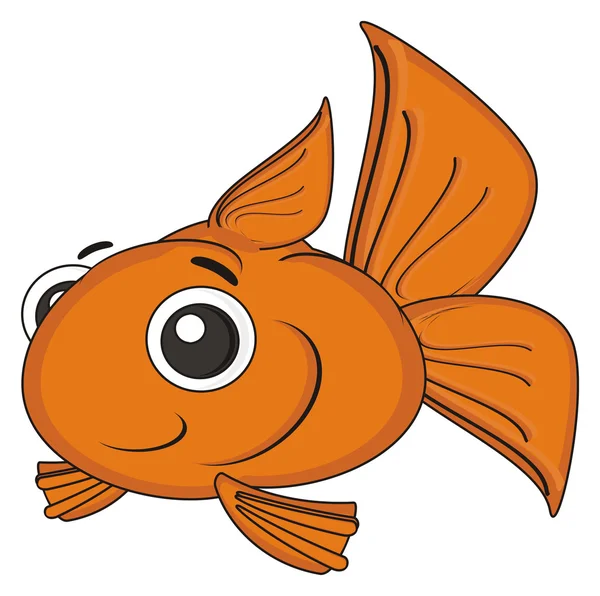 Smiling orange fish — Stock Photo, Image