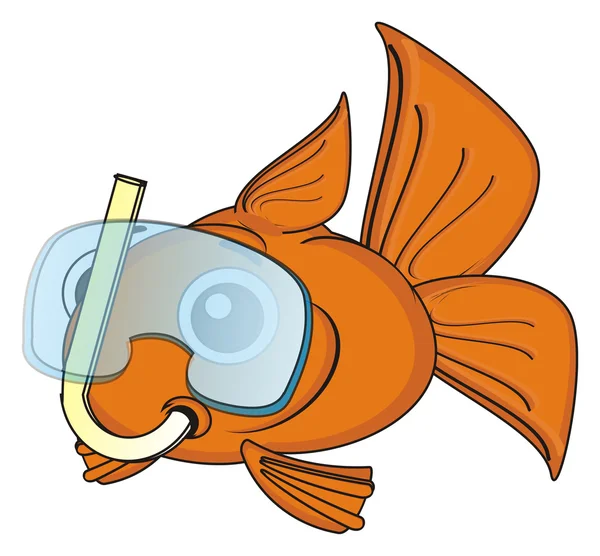 Royalty Free Clipart Image of a Fish in Glasses #443513